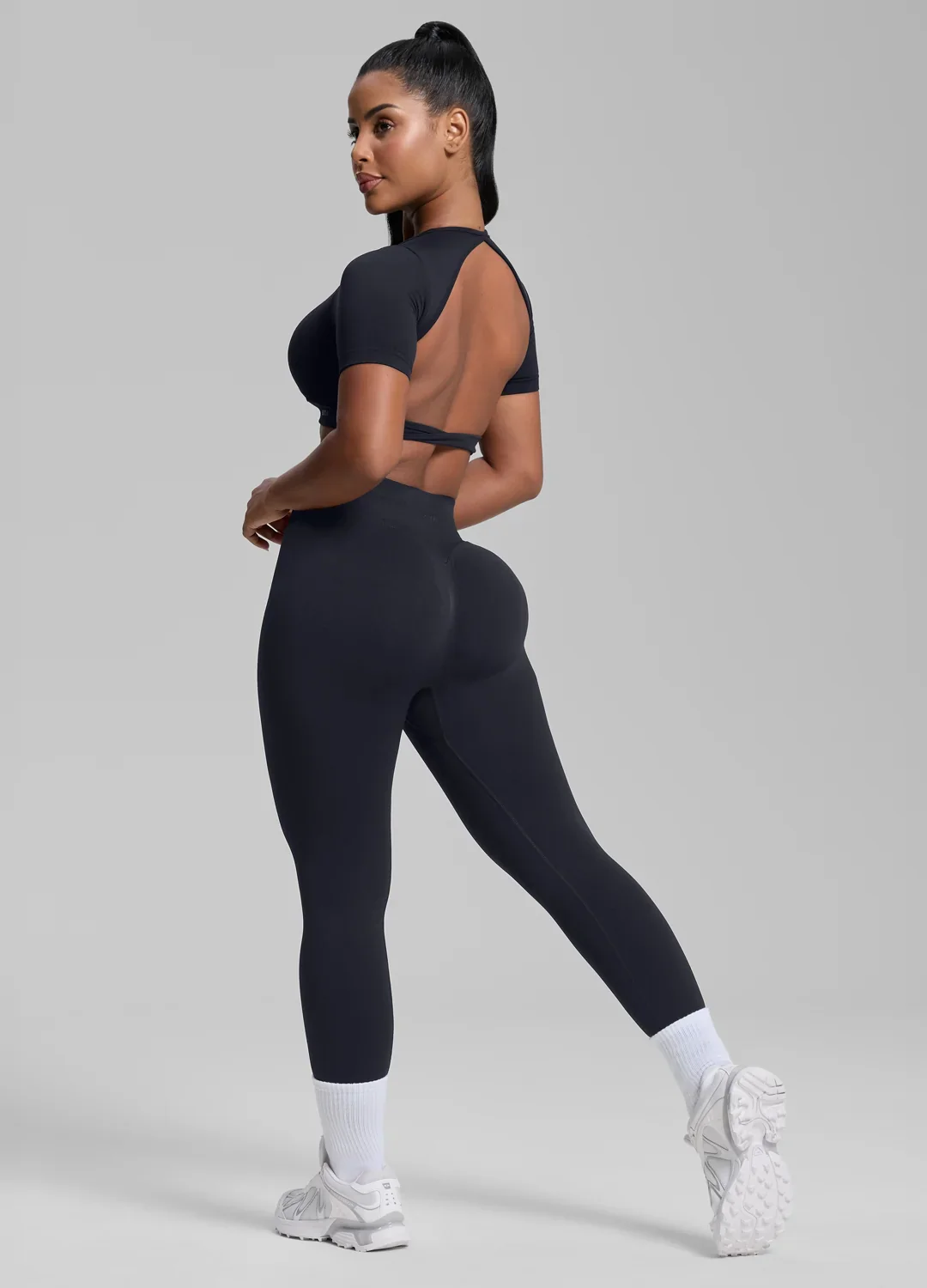 SculptMe High Waisted Butt Lifting Tummy Control Shaping Training Leggings