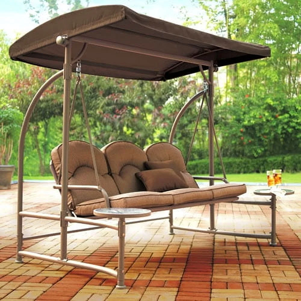 Garden Winds Walmart Home Trends North Hills Replacement Swing Canopy Top - REPLACEMENT CANOPY TOP ONLY METAL FRAME NOT INCLUDED