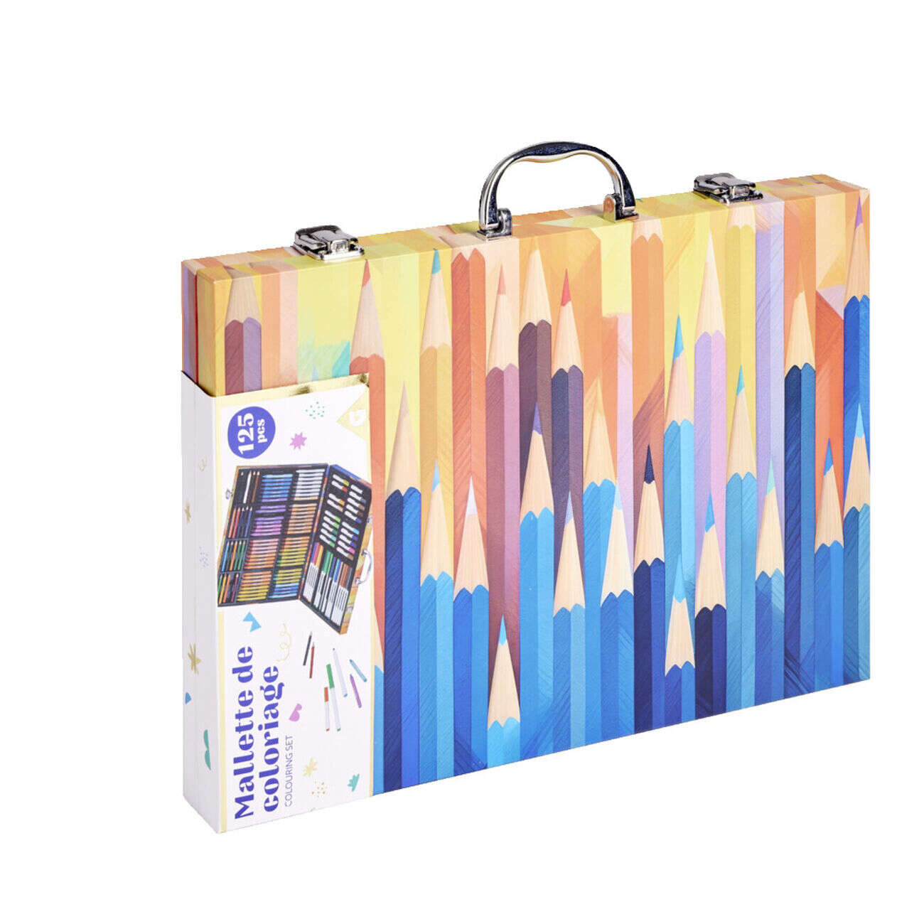 Mallette coloriage 125 pièces