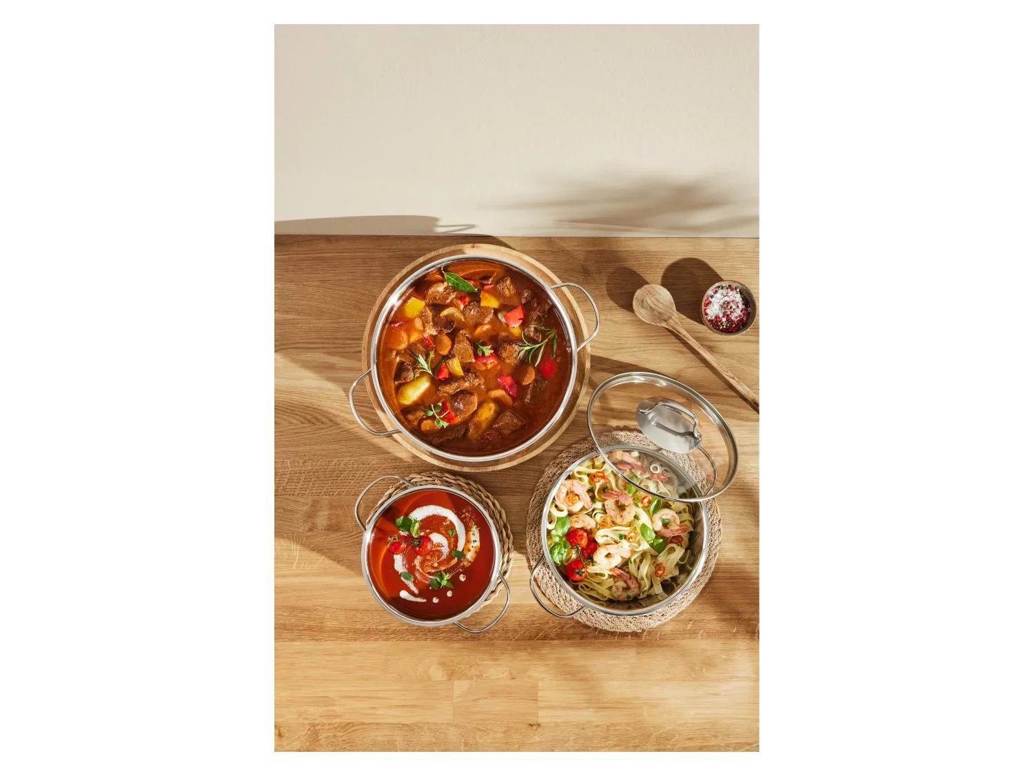 SILVERCREST Batterie de cuisine, 3 pices