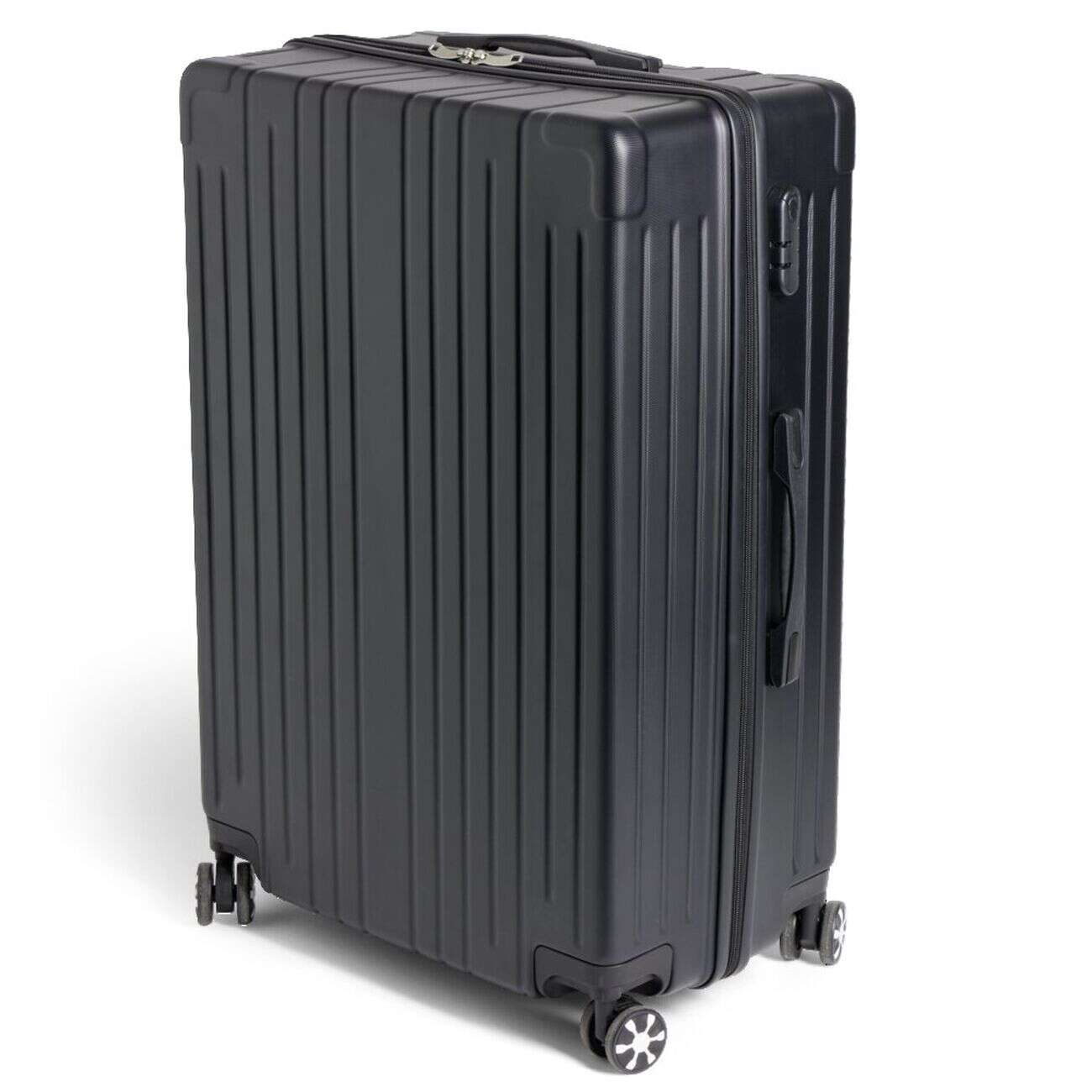 Valise cabine trolley à roulettes noir 91L grand modèle