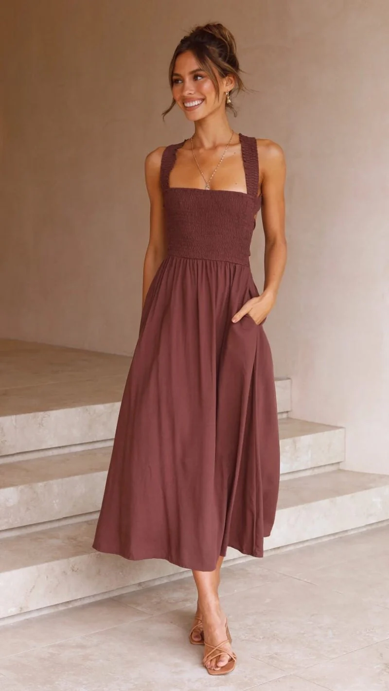 Robe Maxi Élégante pour Soirées d'Été Stylées