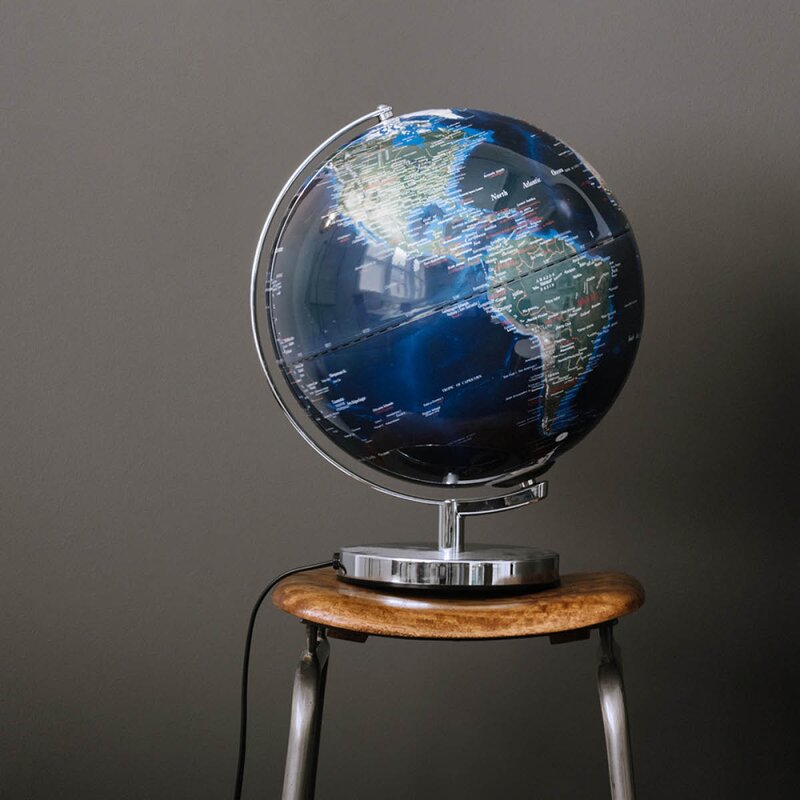 World Globe Light globus bordlampe 31 cm City Lights