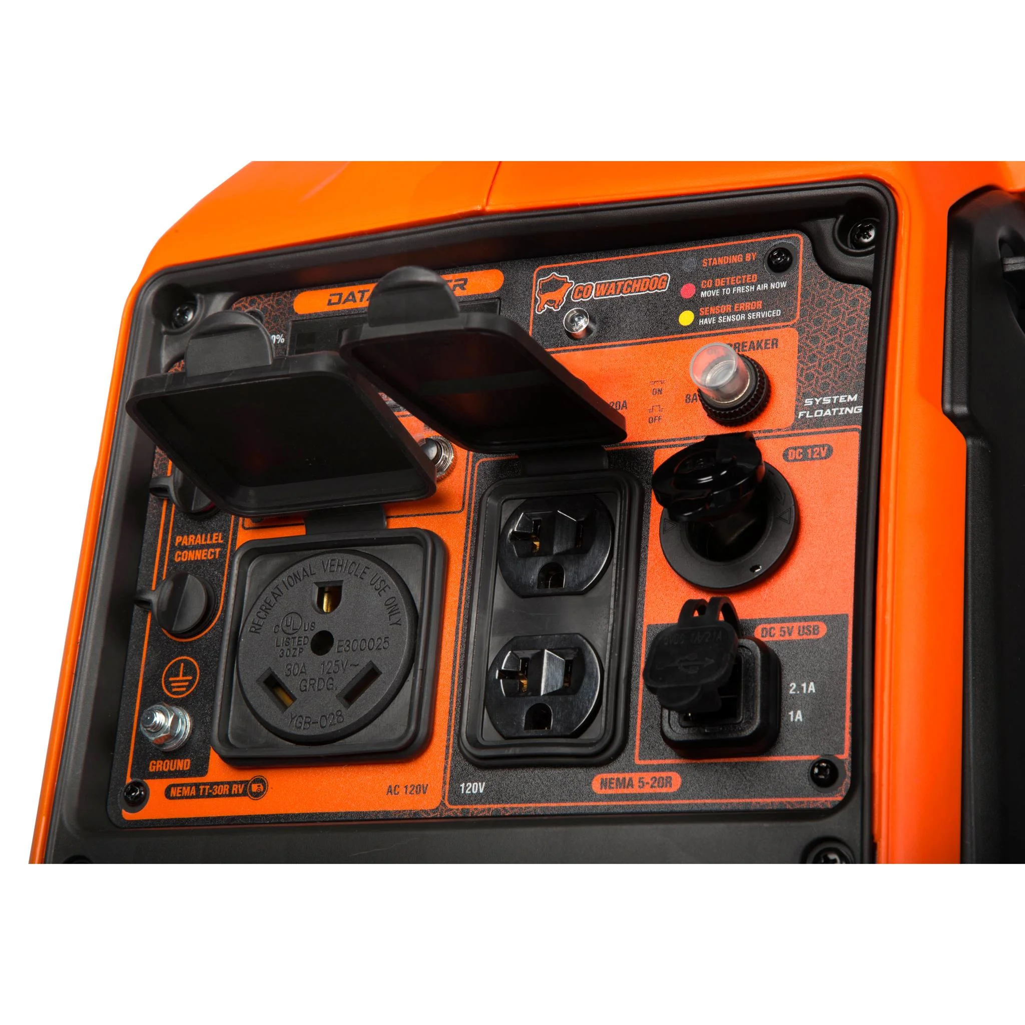 Quiet and Lightweight 3600-Watt Dual Fuel RV-Ready Portable Inverter Generator with Fuel Shut Off and CO Watchdog - Image 3