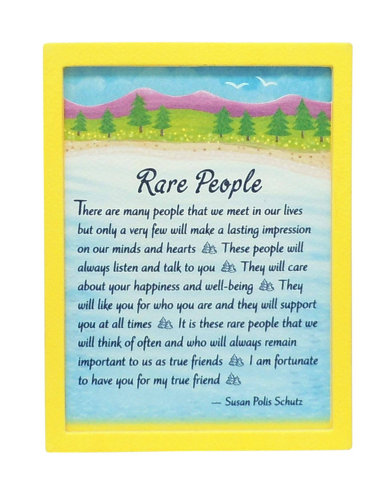Blue Mountain Arts Miniature Easel Print with Magnet Rare People 4.9 x 3.6 in., Perfect Birthday, Thank You, Christmas, or Thinking of You