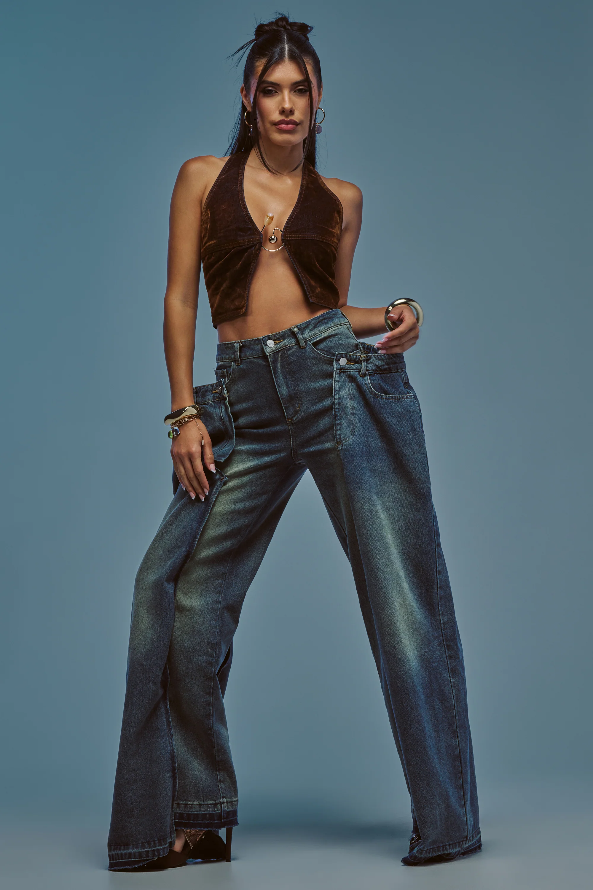 SEEING DOUBLE DECONSTRUCTED VINTAGE JEANS - Akira Store