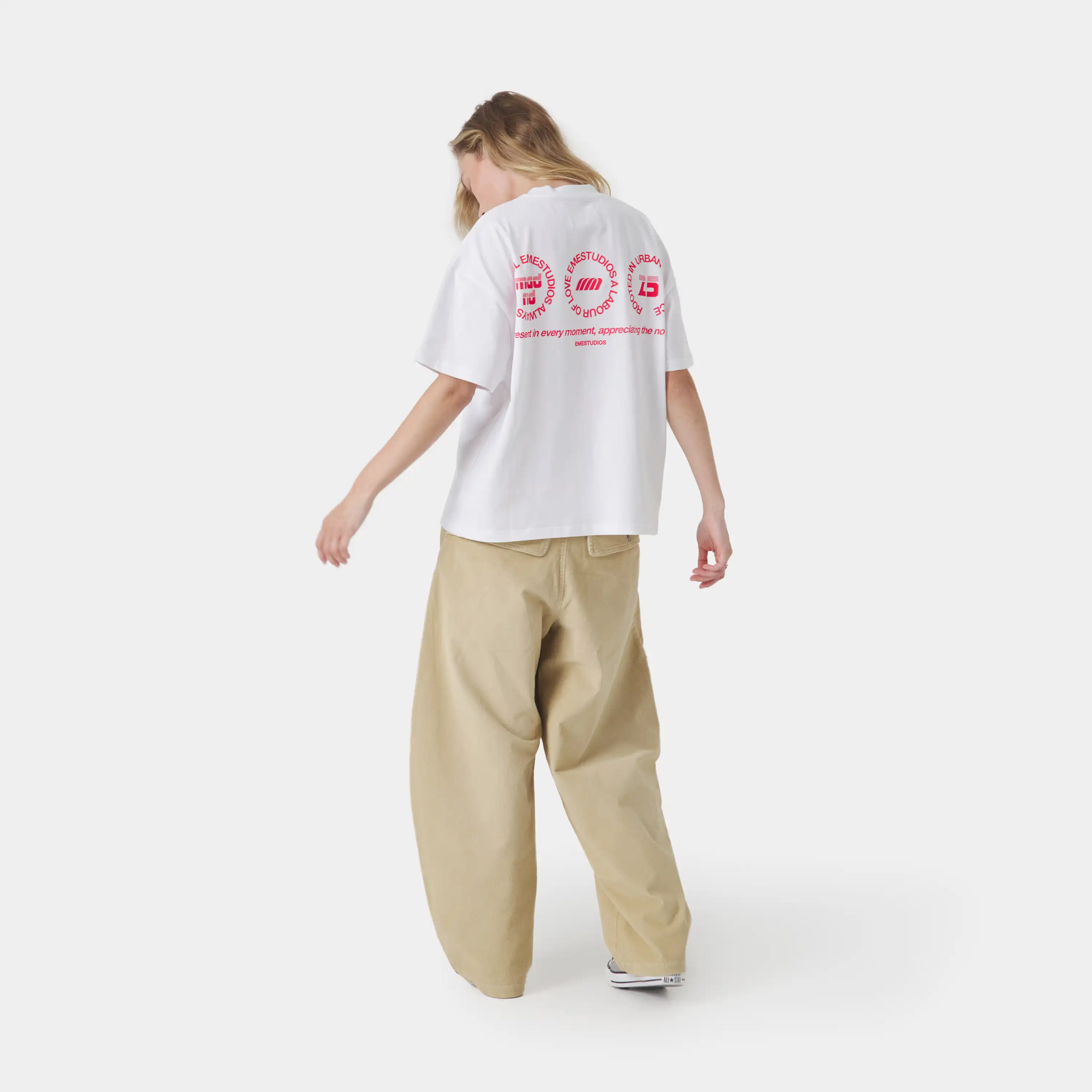Stamp Pearl Oversized Tee
