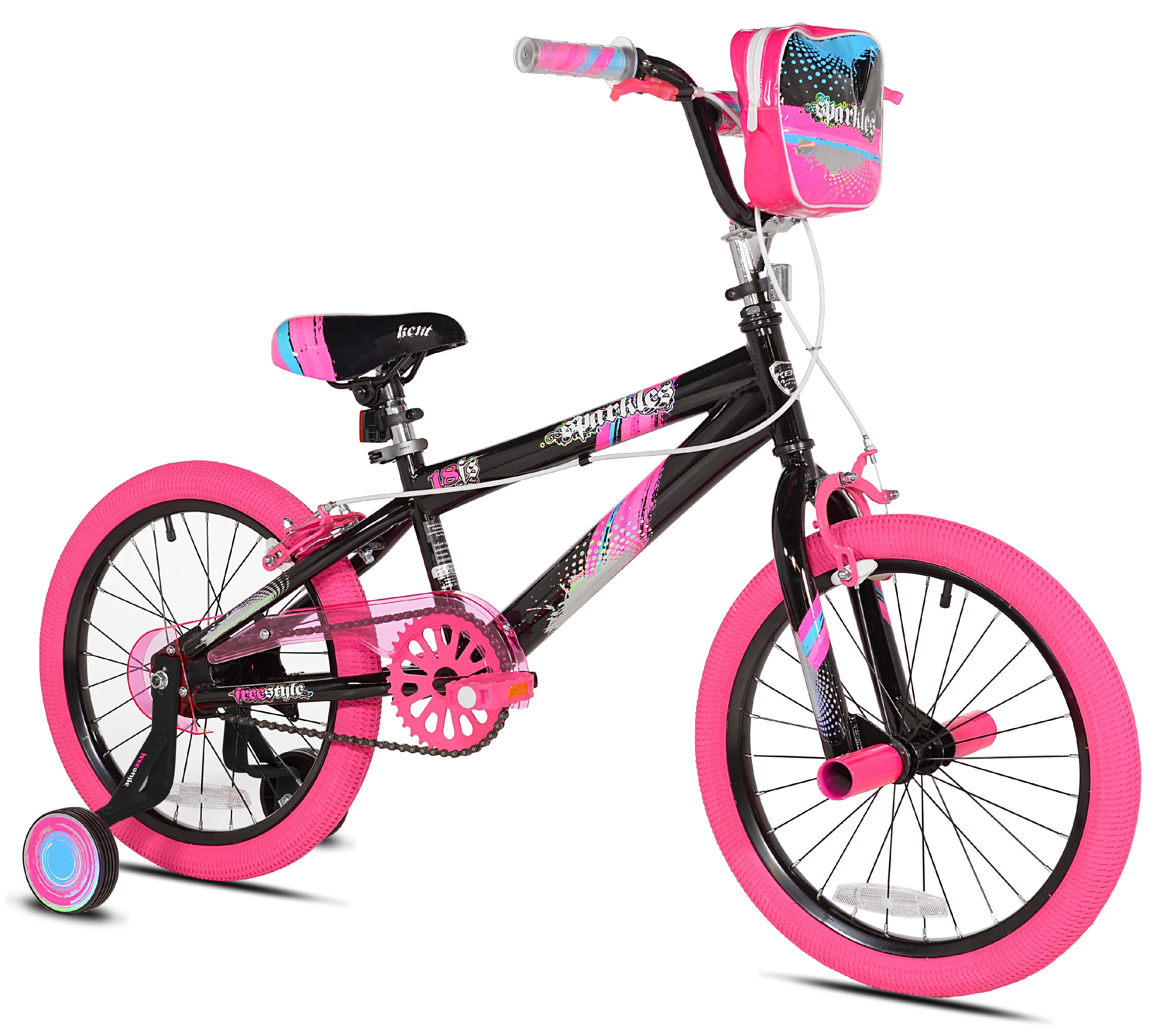 Bicycles 18 in Girl'S Sparkles Bicycle, Black and Pink