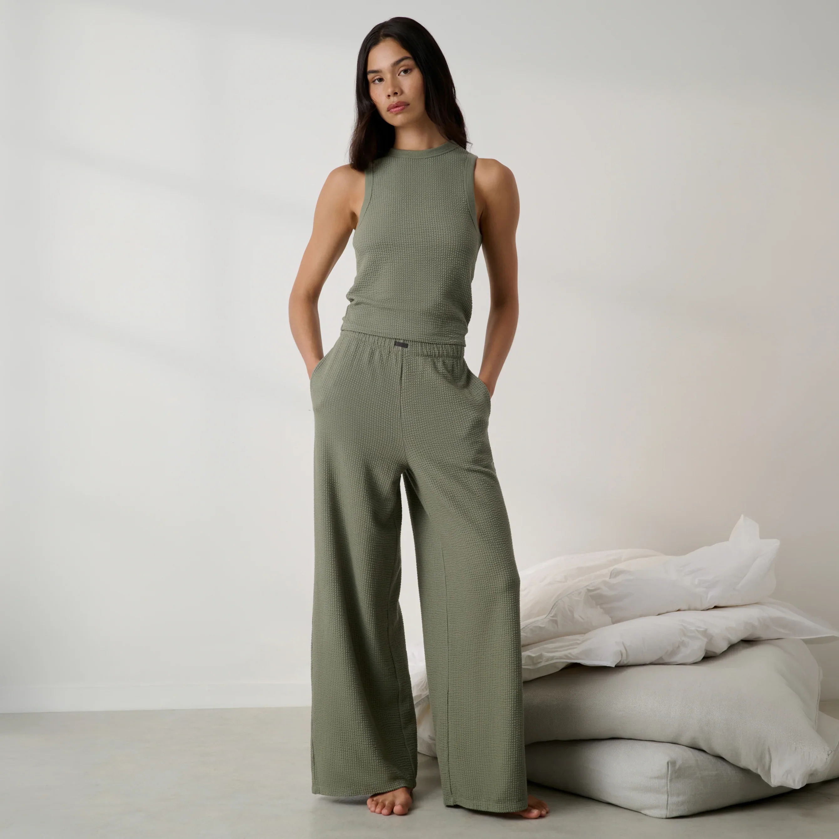 Organic Cotton Seersucker Pant