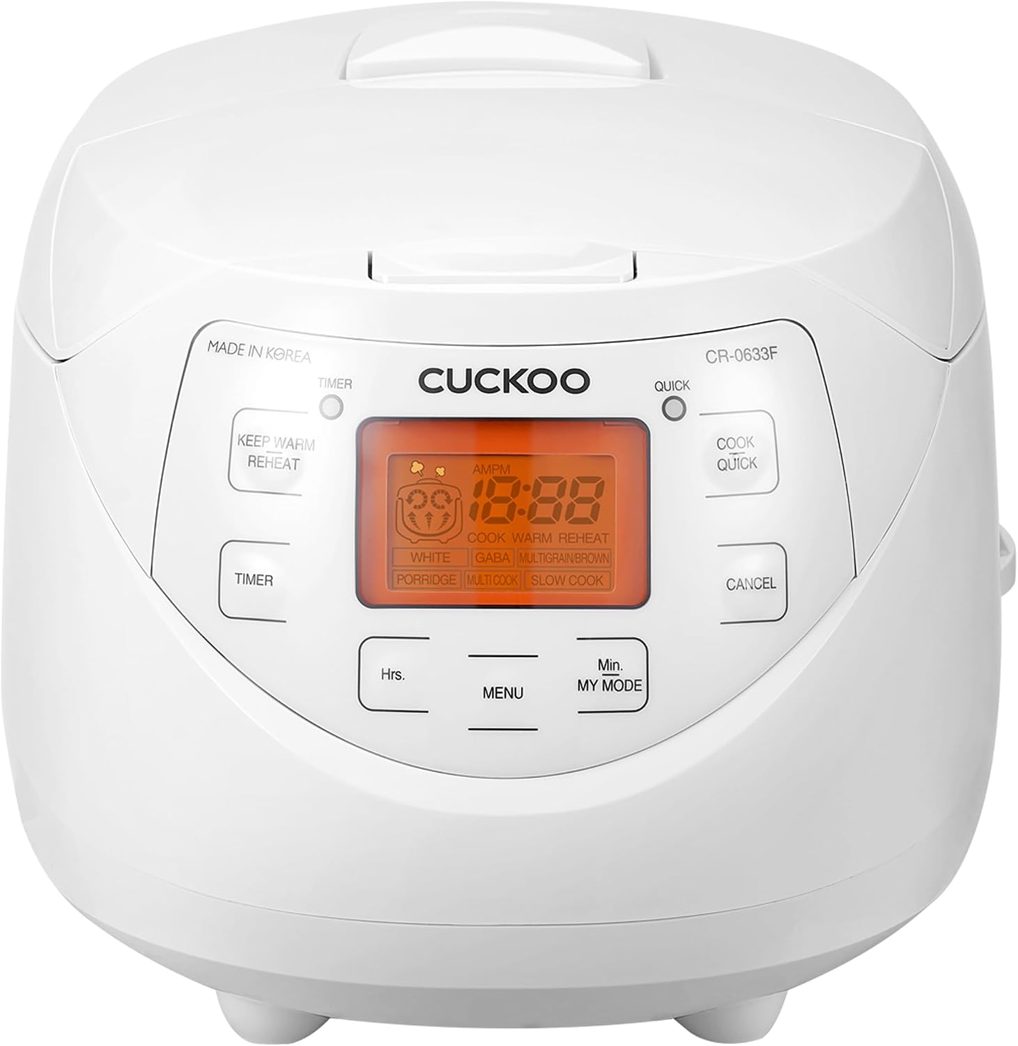 CUCKOO Micom Fuzzy Logic Rice Cooker, 12-Cup Cooked, Silver, CR-0632F
