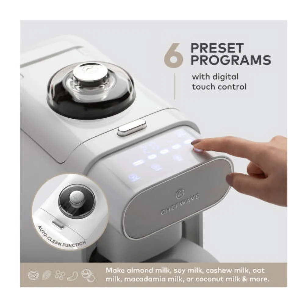 Milkmade Non-Dairy Milk Maker with 6 Plant-Based Programs, Auto Clean(Multicolor) - Image 9
