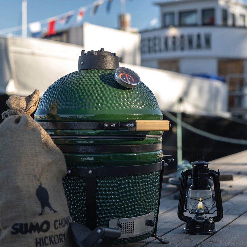 Junior 15 kullgrill grønn