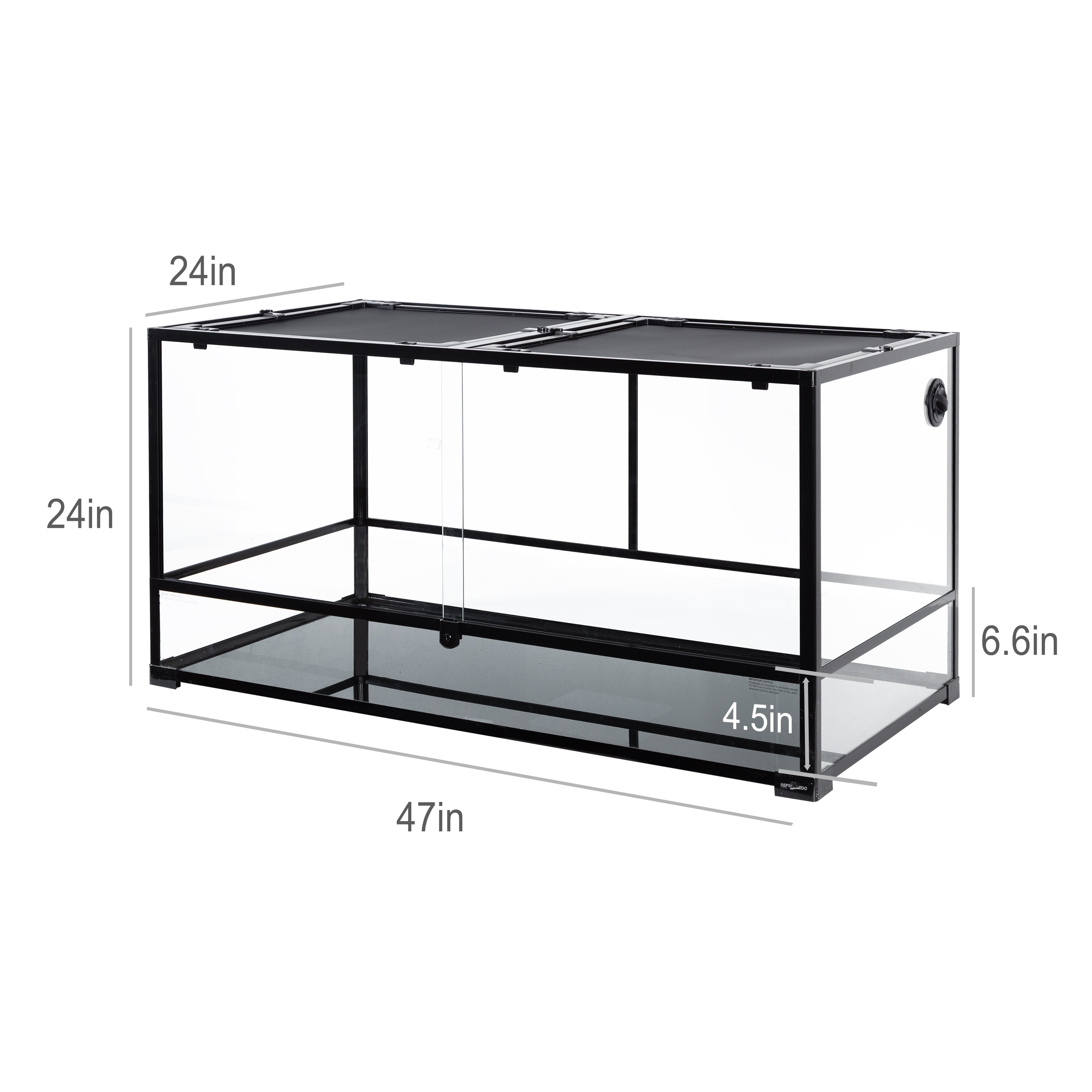 Terrarium extra large pour reptiles REPTIZOO de 120 gallons