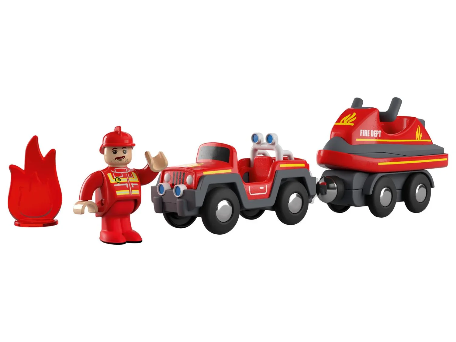 Playtive Set de figurines d'intervention ferrovire
