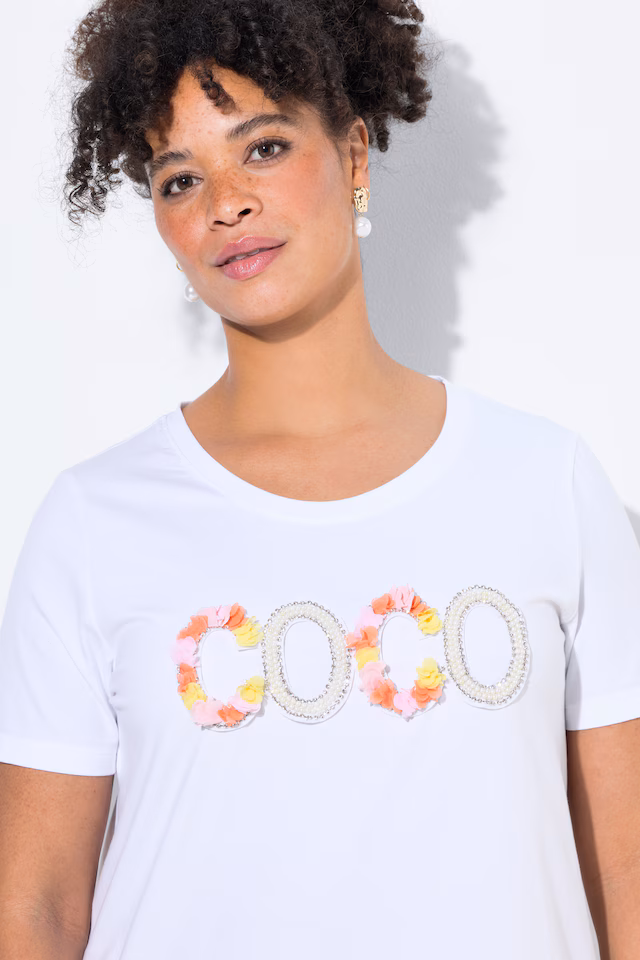 A-line COCO appliqué T-shirt
