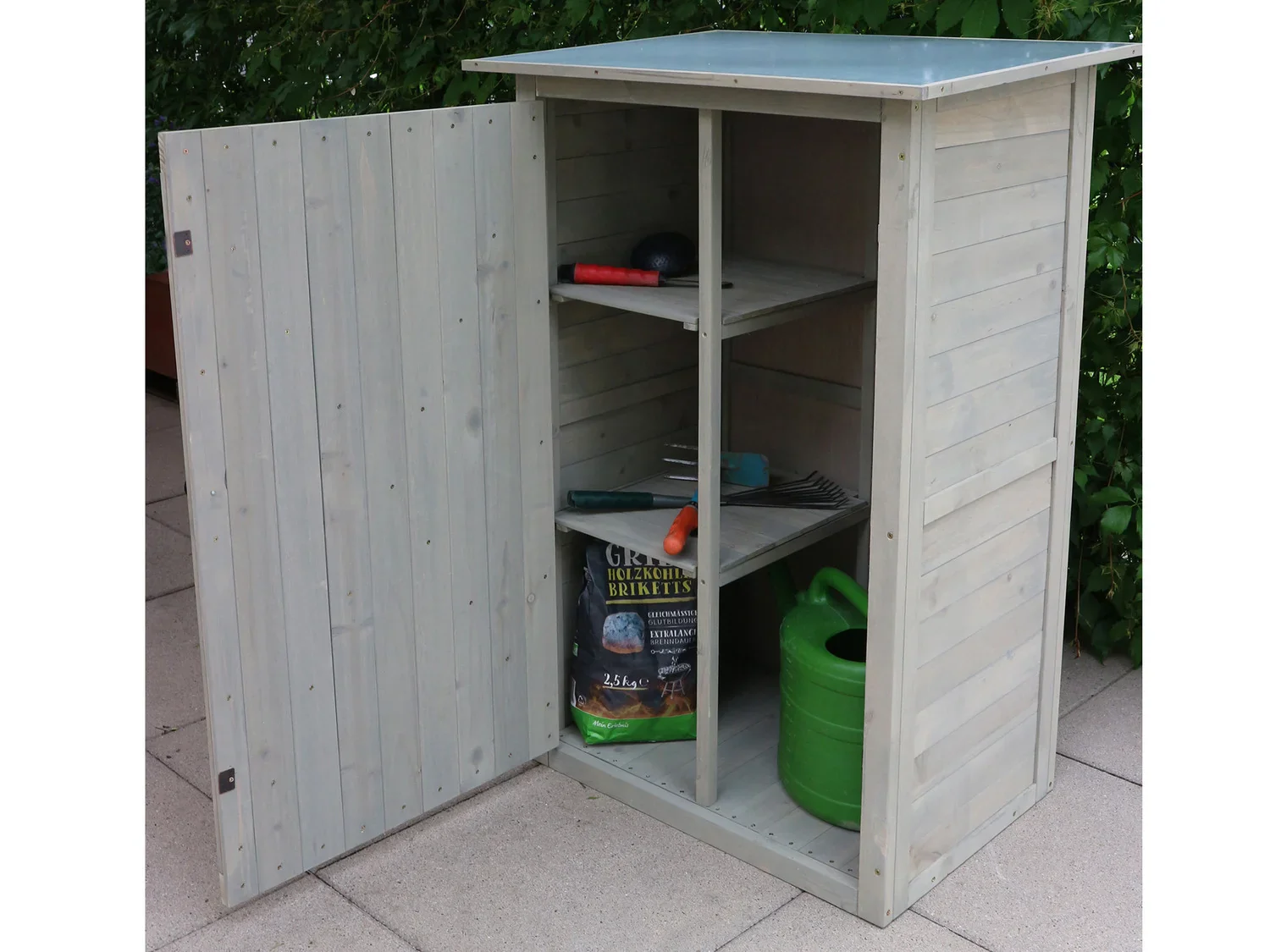 HABAU Armoire de jardin Benno, 76 x 56 x 117 cm, gris