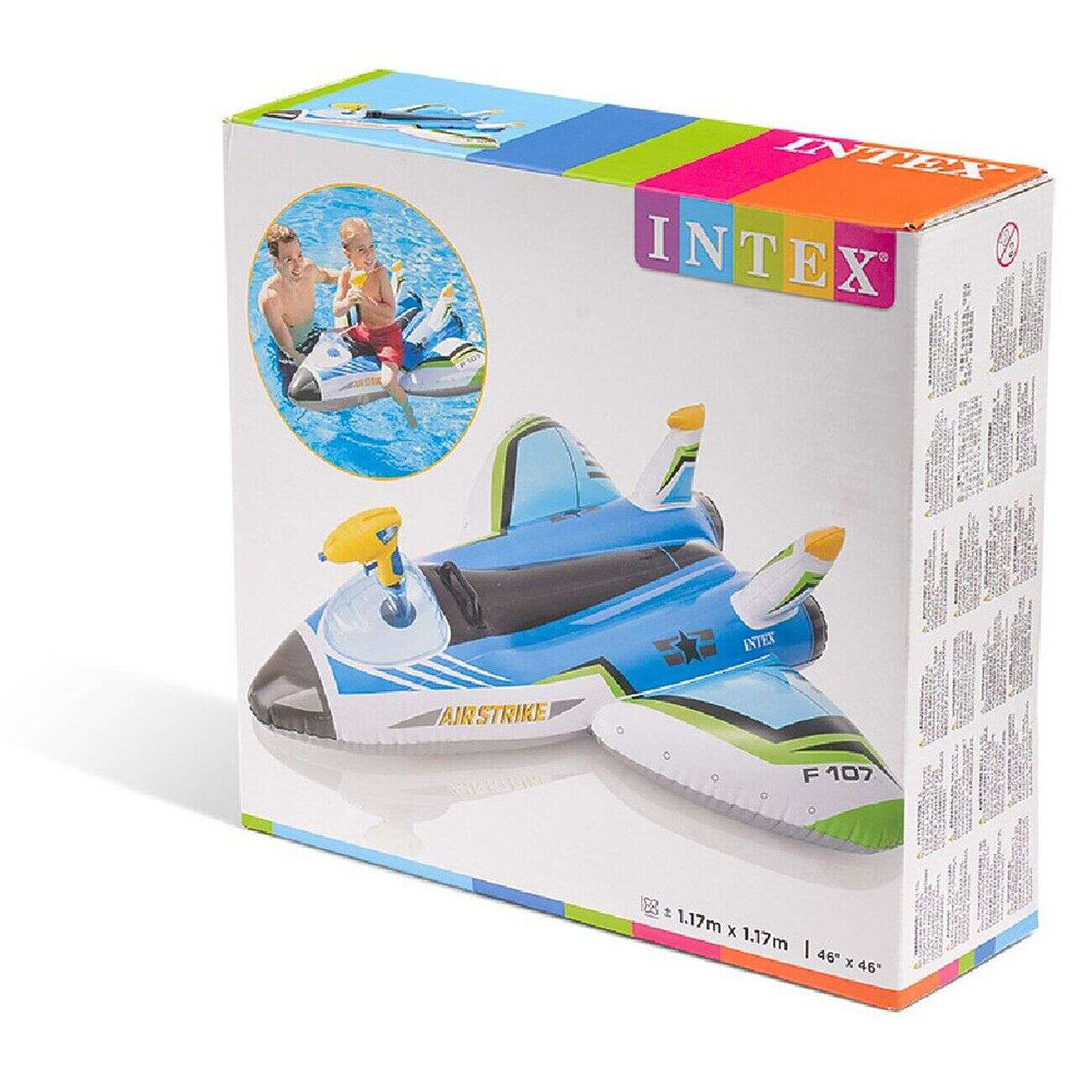 Avion gonflable + pistolet INTEX