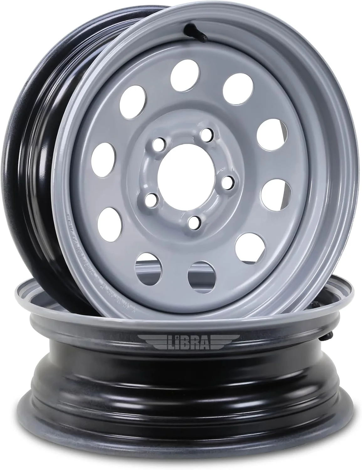 ROCKMAN Trailer Tire Wheel Assembly ST175/80R13 6 - Ply C 91M 5 Lug on 4.5
