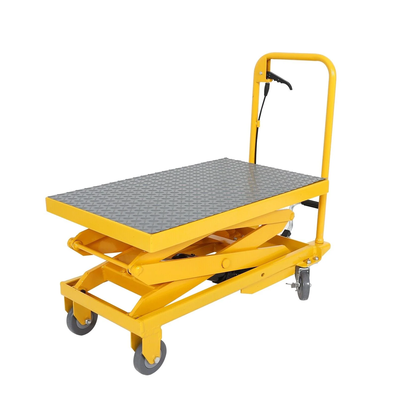 Hydraulic Lift Table Cart 500 lbs Manual Double Scissor Lift Table 50" - Image 6