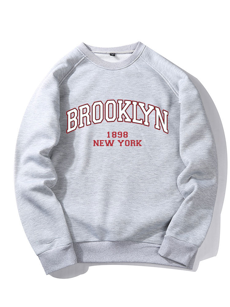 Sweat-shirt à manches raglan imprimé Brooklyn