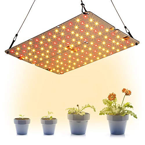 DOMMIA Grow Light, 2pcs Ultra-Thin Plant Light for Indoor Plants, 20W Full Spectrum LED Plant Grow Light with OnOff Switch, DIY