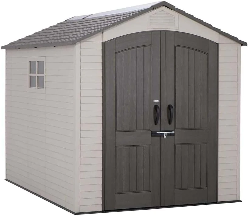 A 12-foot-long outdoor storage rack