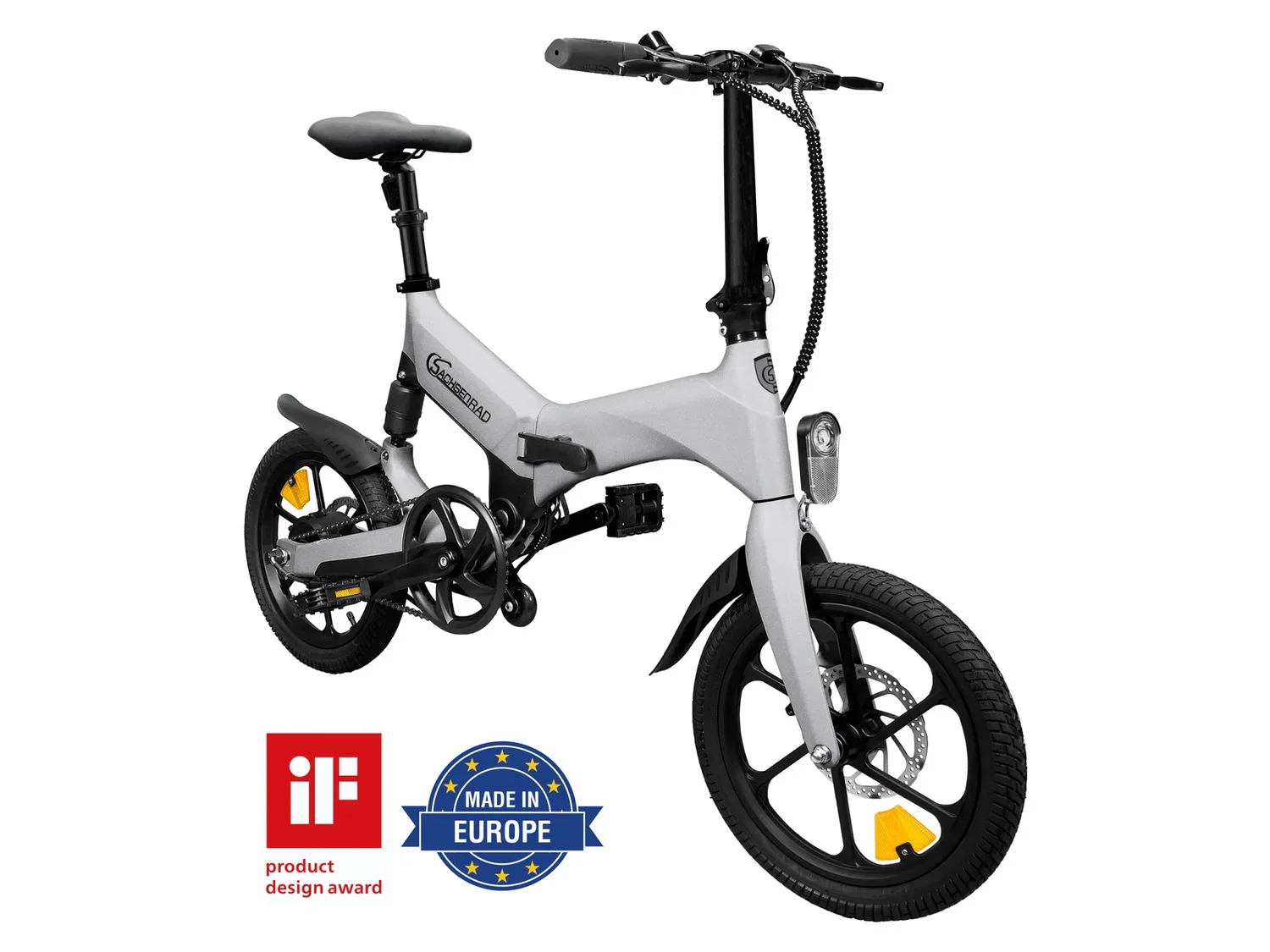 SachsenRad Vlo lectrique pliable E-Folding Race Bike F12, 16 pouces
