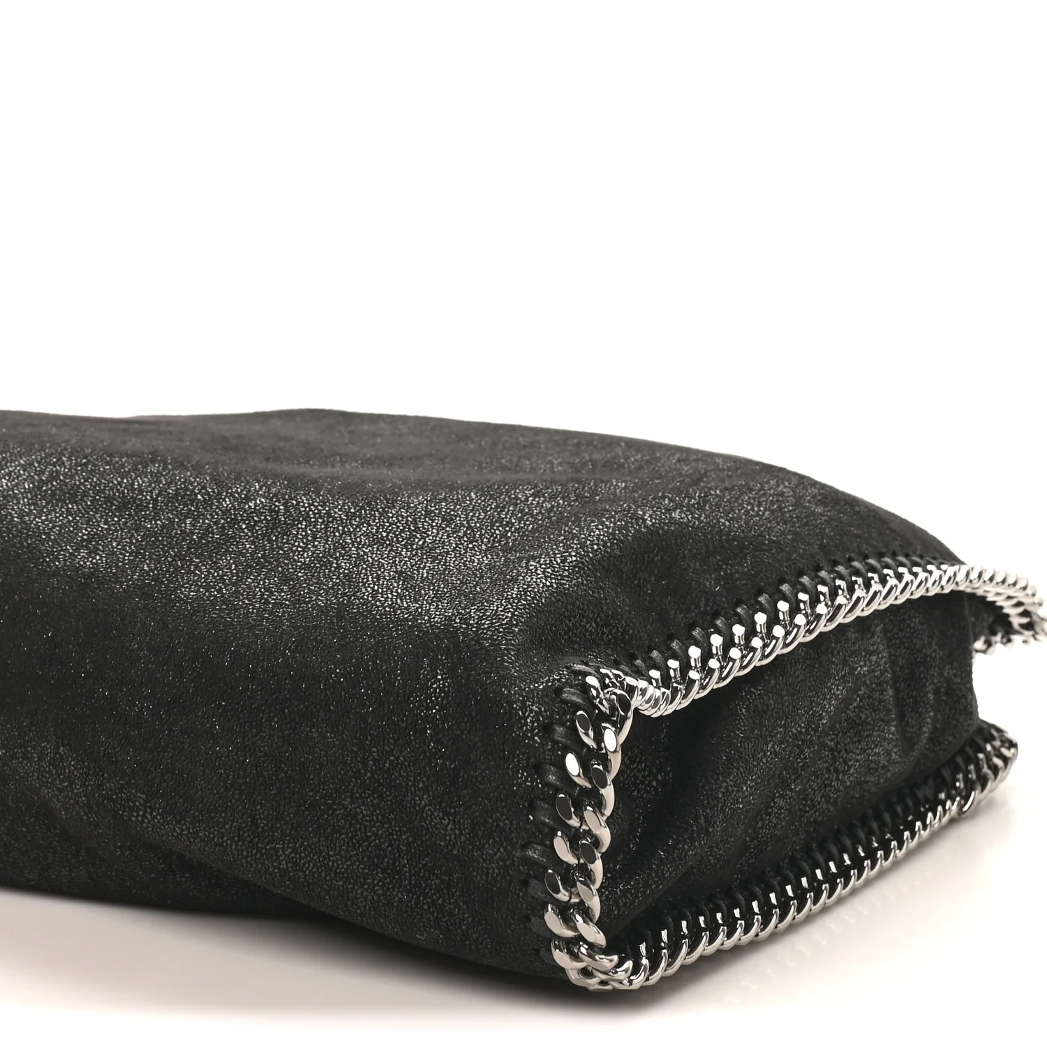 Shaggy Deer Falabella Fold Over Tote Black