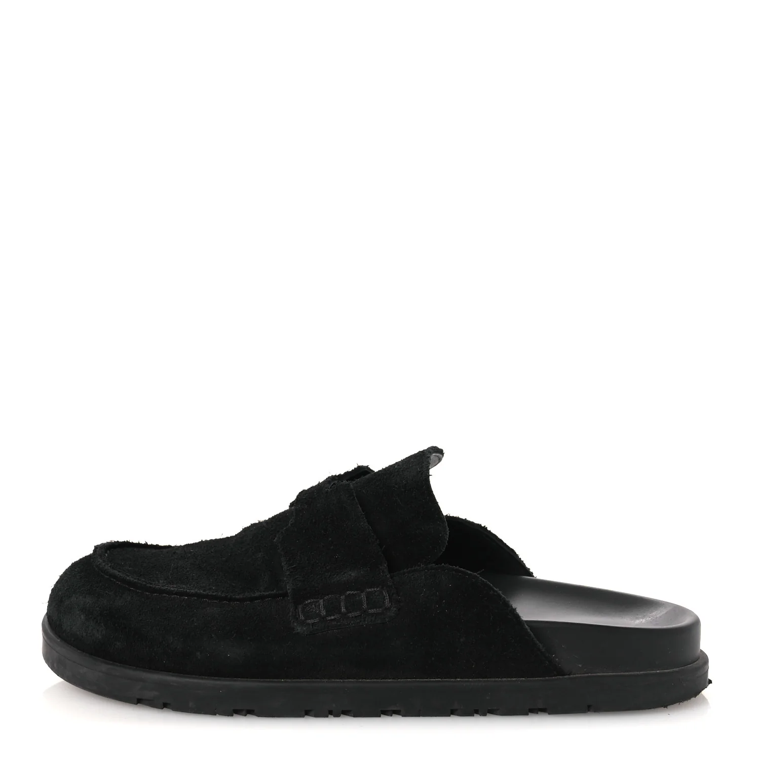 Suede Calfskin Go Mules 37 Black