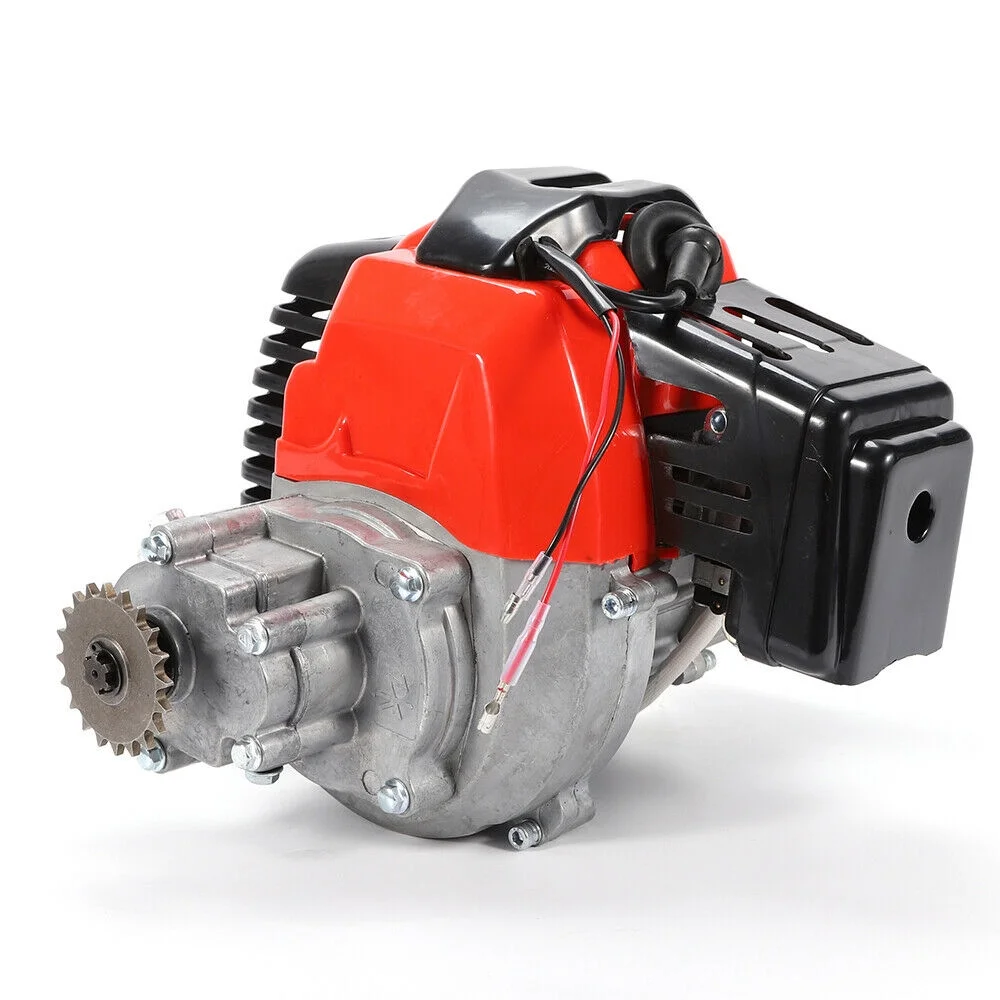 ANQIDI 49CC 2 Stroke Engine Single Cylinder Air - Cooled Motor for Gas Scooters, Pocket Bikes, Mini Choppers