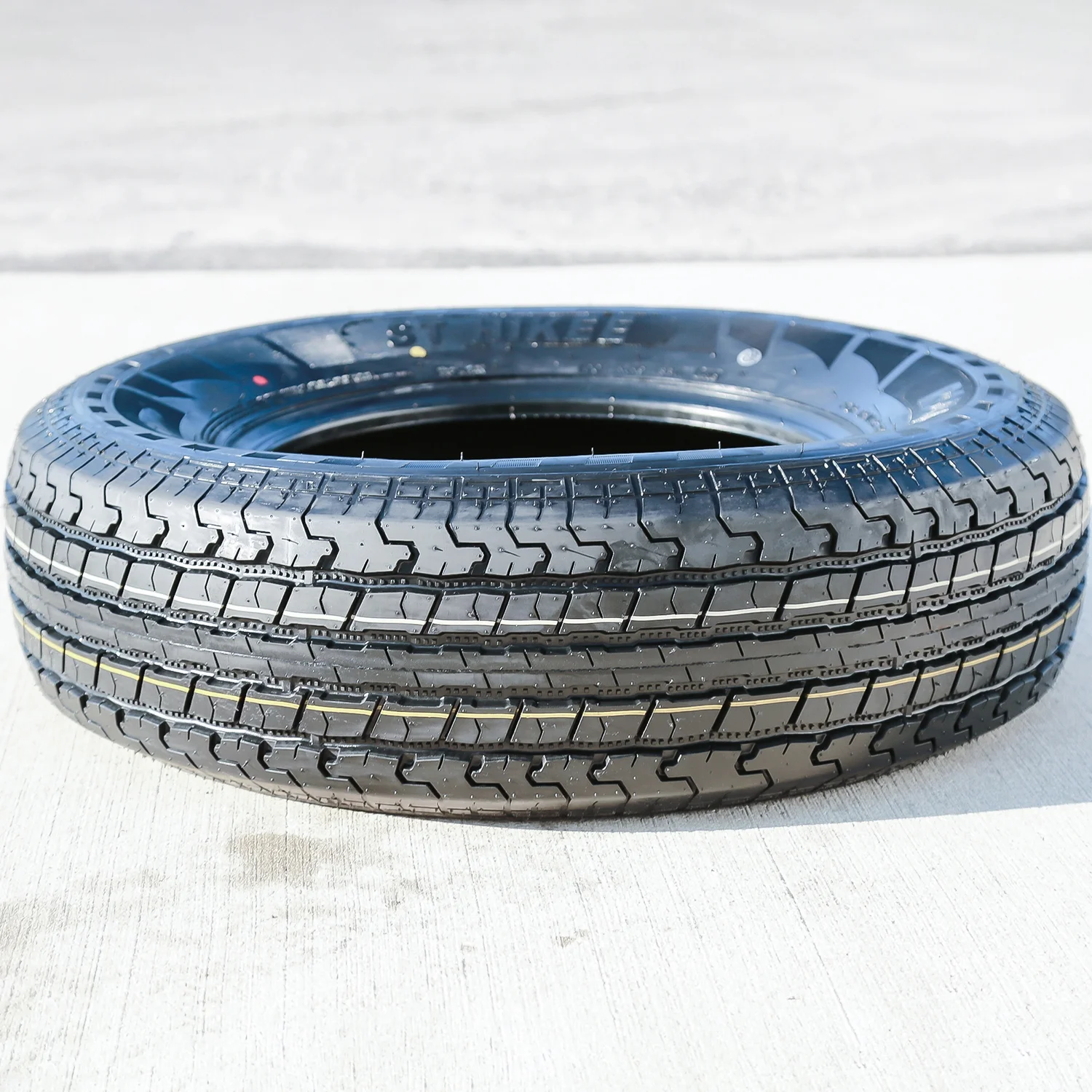 Set of 4 Roundrule ST Hikee Semi - Steel ST205/75R14 205/75R14 105/101 L D 8 Ply Trailer Tires