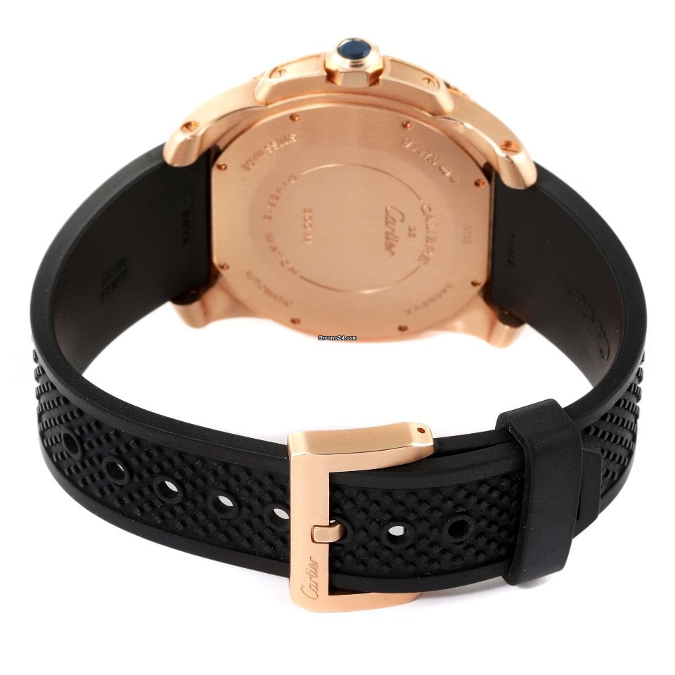 [Super Clone]Calibre Rose Gold Black 42mm