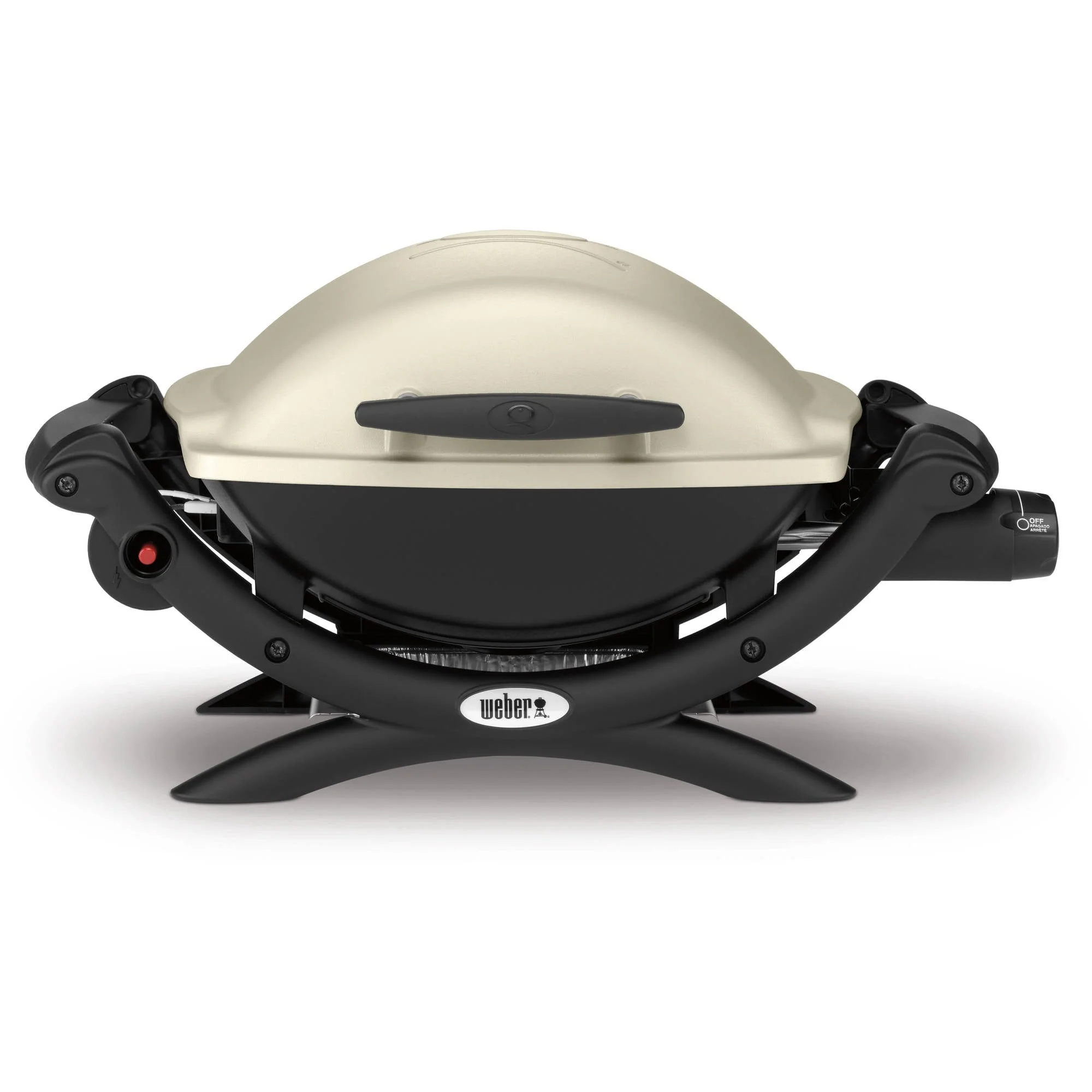 Q 1000 1 Burner Portable Gas Grill, Titanium(189)