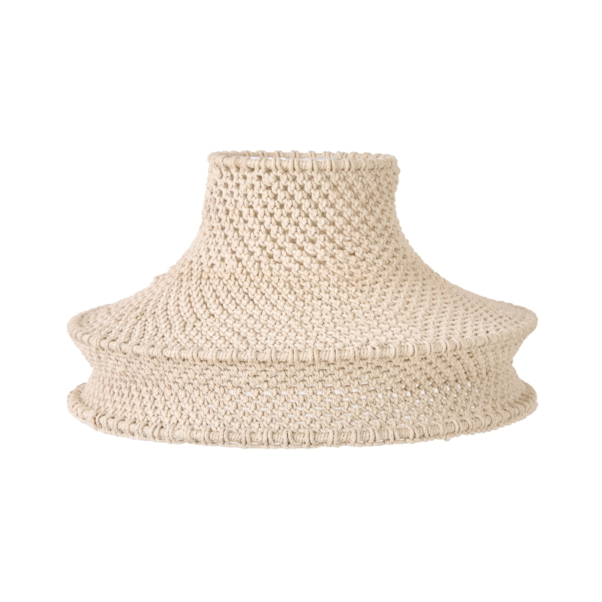 Julio Cotton Rope Pendant White 50x30cm - SHADE ONLY
