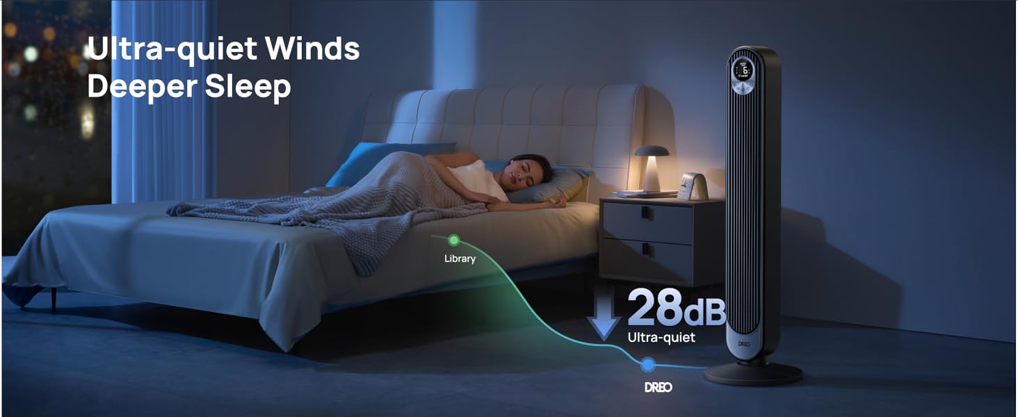 quiet tower fan for sleep
