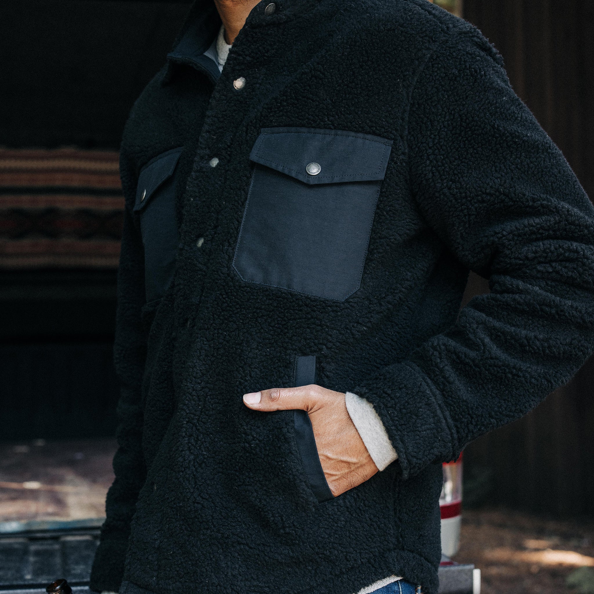 La veste Timberline en sherpa Onyx