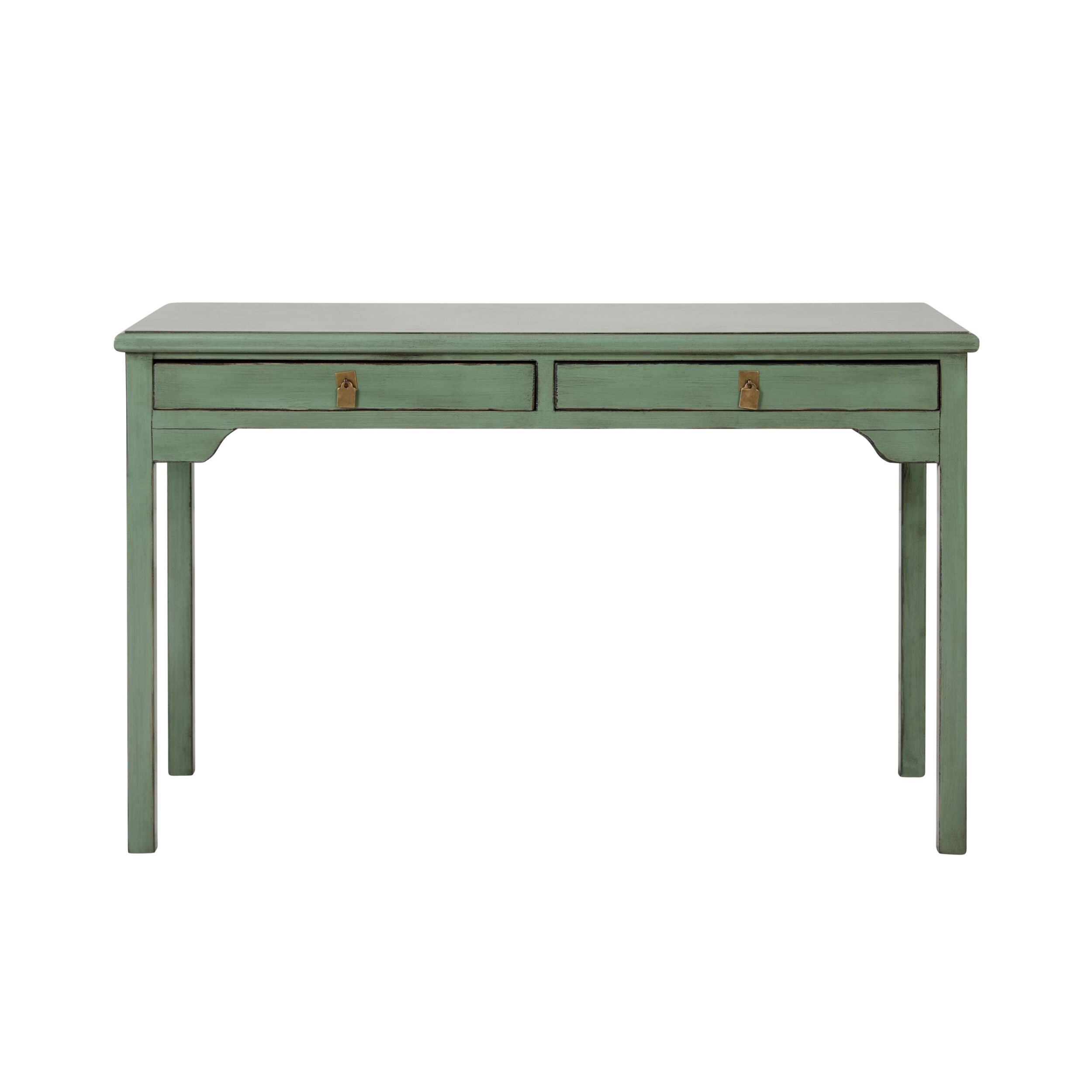 Sansha 2 Drawer Desk Sage Green
