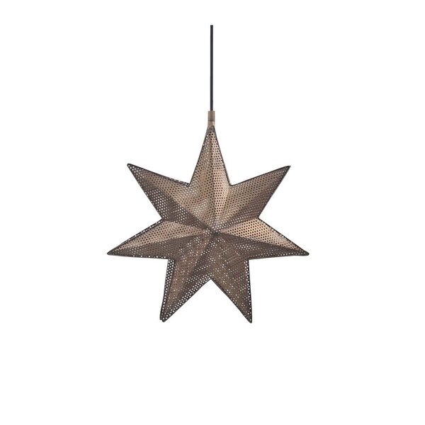 Ivy stjerne anheng 39 cm antikk messing