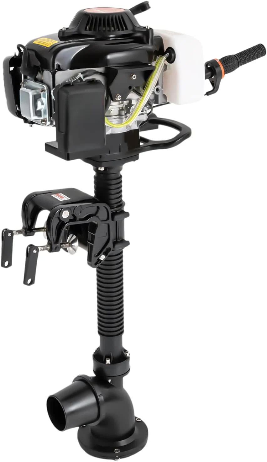 Moteur hors-bord 4 temps 4 CV, 55 cm³, à jet, refroidissement par vent, système CDI, pour bateaux pneumatiques, bateaux en bois, bateaux de pêche, etc., 5 500 tr/min.