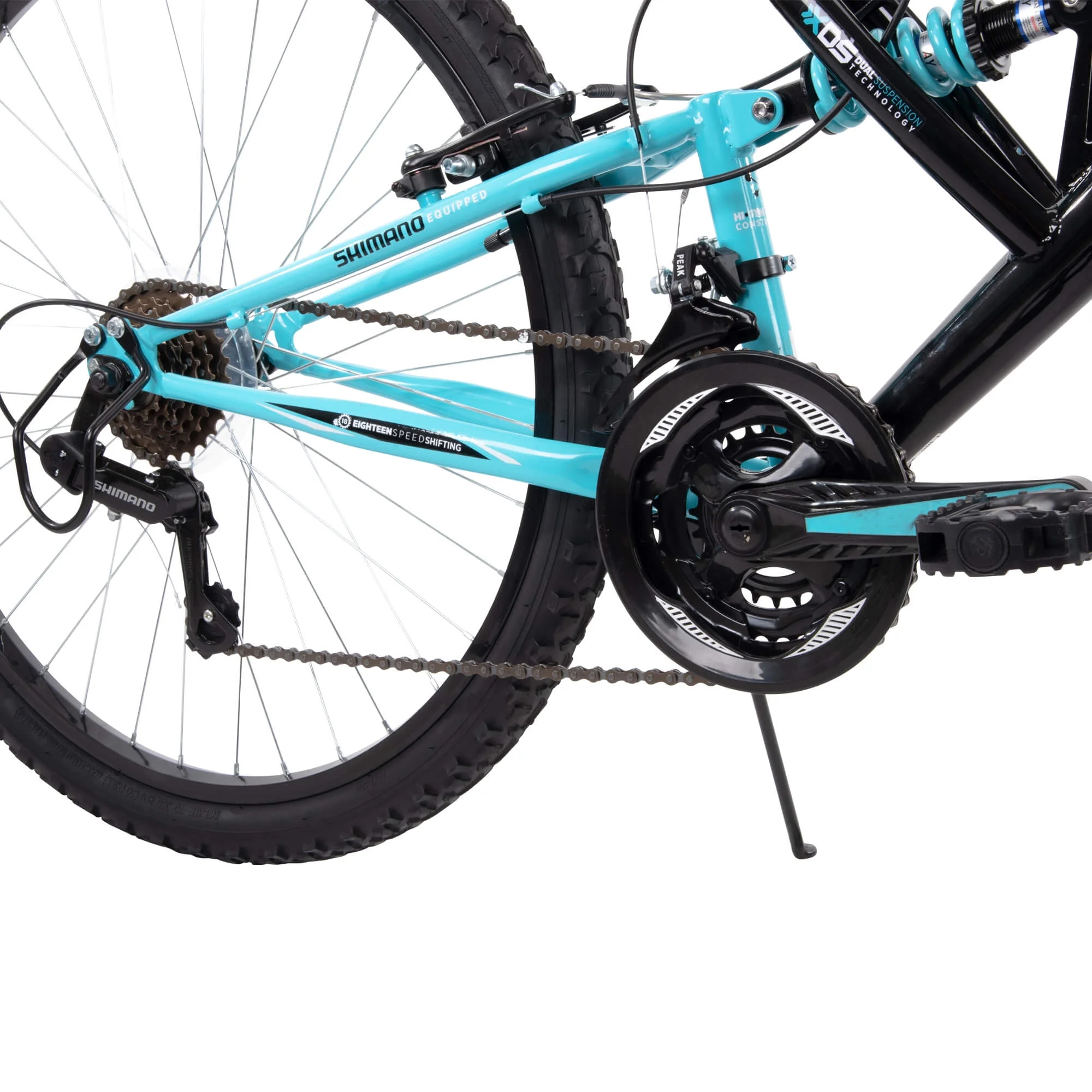 26" Trail Runner Women's Full Suspension Mountain Bike, Black - Image 10