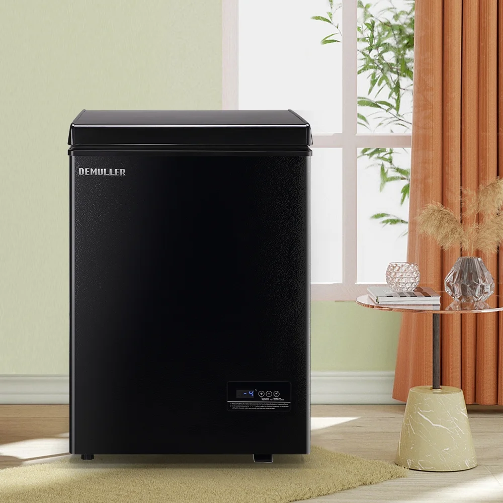 3.5 Cu. ft Chest Freezer Small Freezers with Top Open Door Freestanding Black(3.5 CU.FT/Black) - Image 8