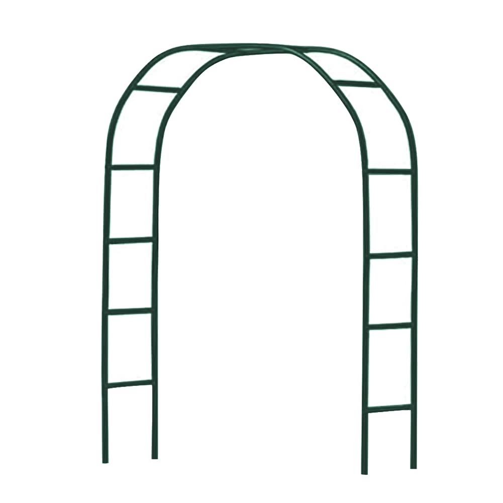 Newsmarts 7.9ft Metal Garden Arch Army Green Garden Arbor for Climbing Plant Outdoor Wedding Party