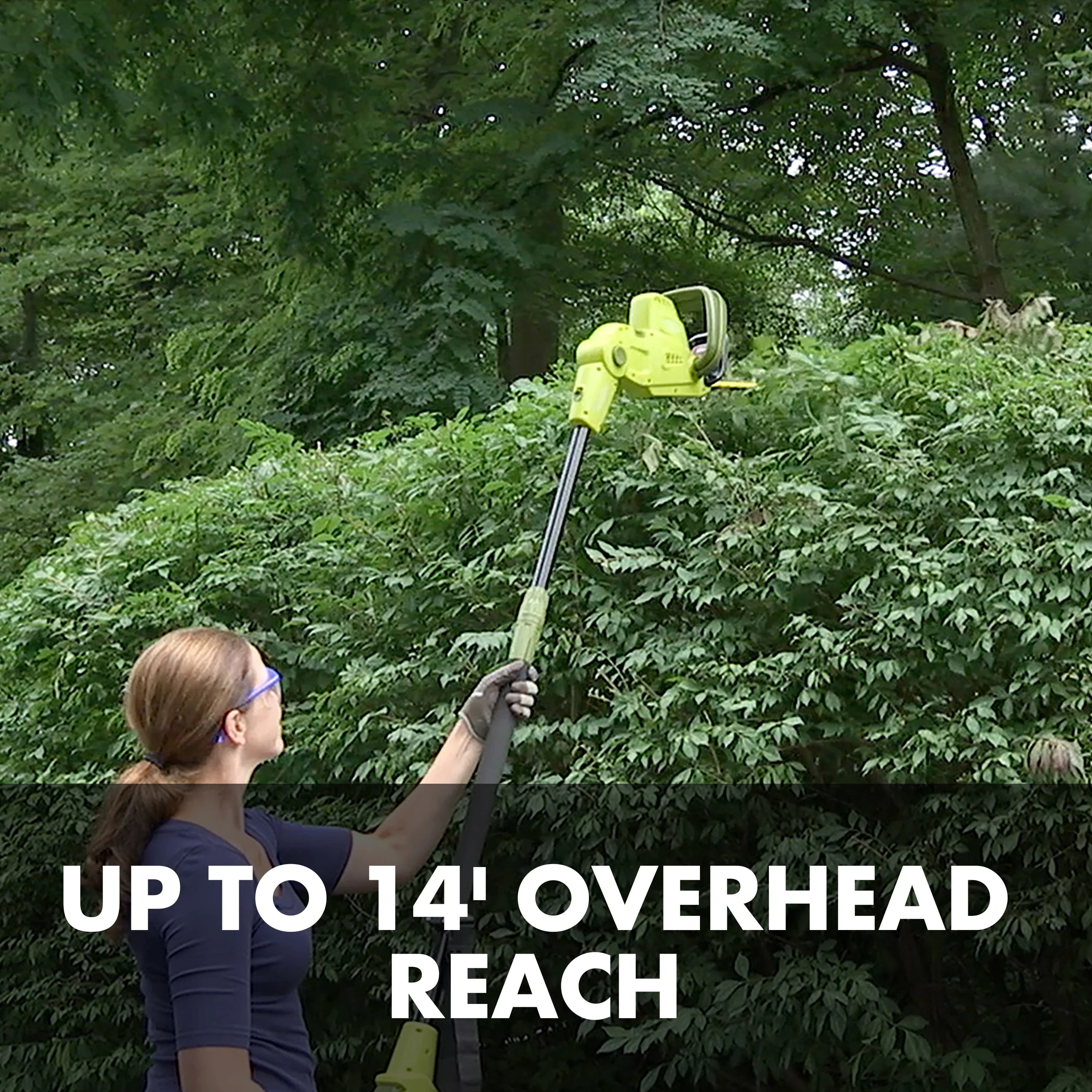 Sun Joe Electric 21 - Inch Telescoping Pole Hedge Trimmer, Multi - Angle Head, 4 - Amp