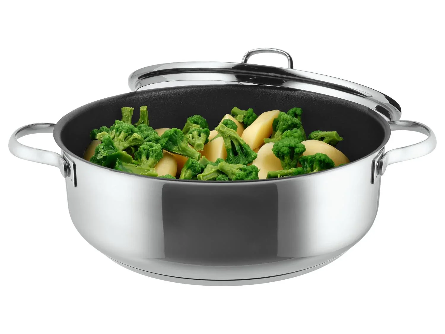 SILVERCREST Casserole en acier inoxydable,  28 cm