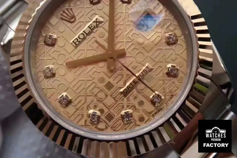 Rolex Datejust II 126333 41MM Diamond-studded Rose Gold Texture Dial