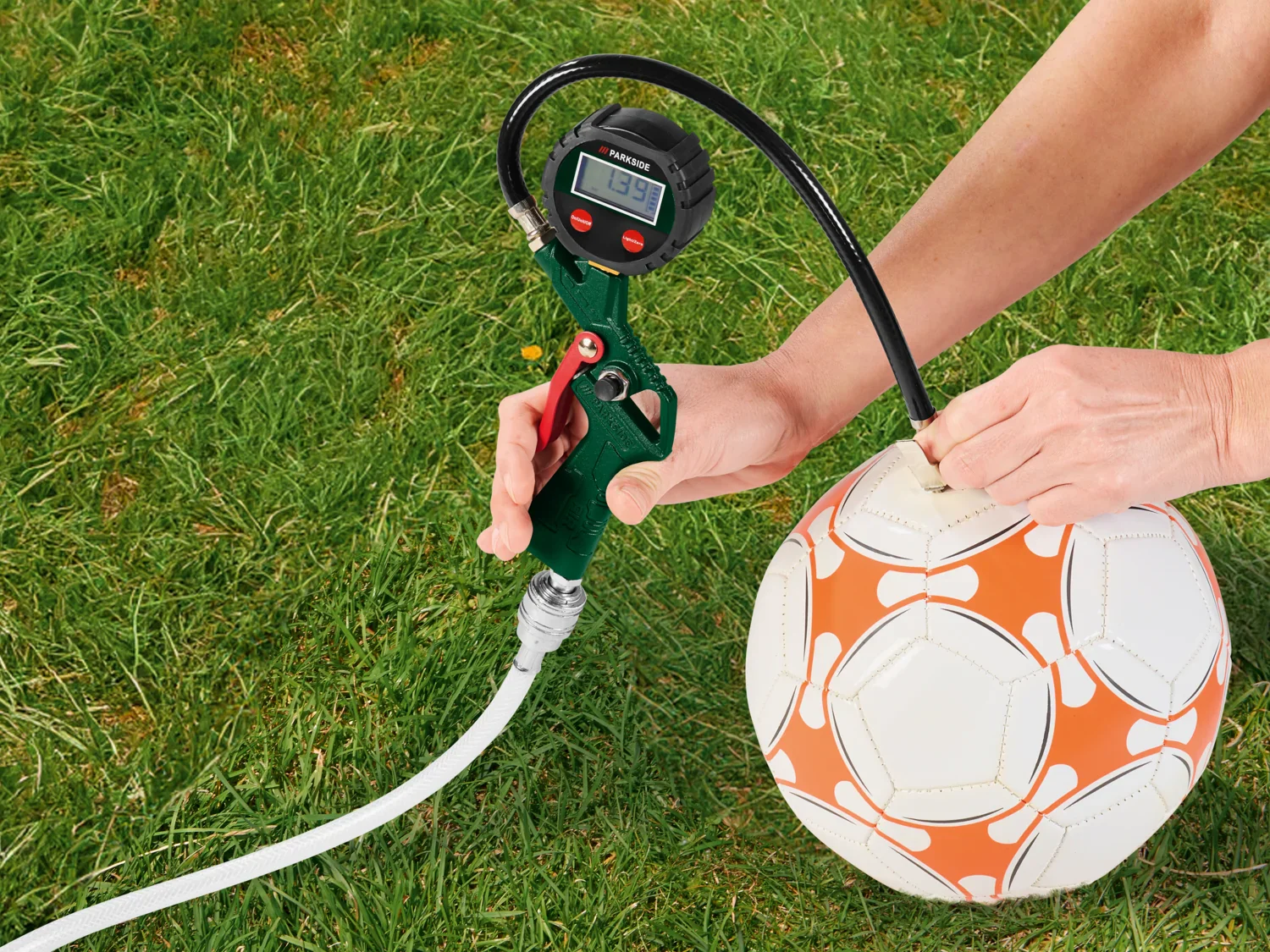 PARKSIDE Gonfleur numrique  PDLD 10 B2 , avec tuyau spiral 10 m