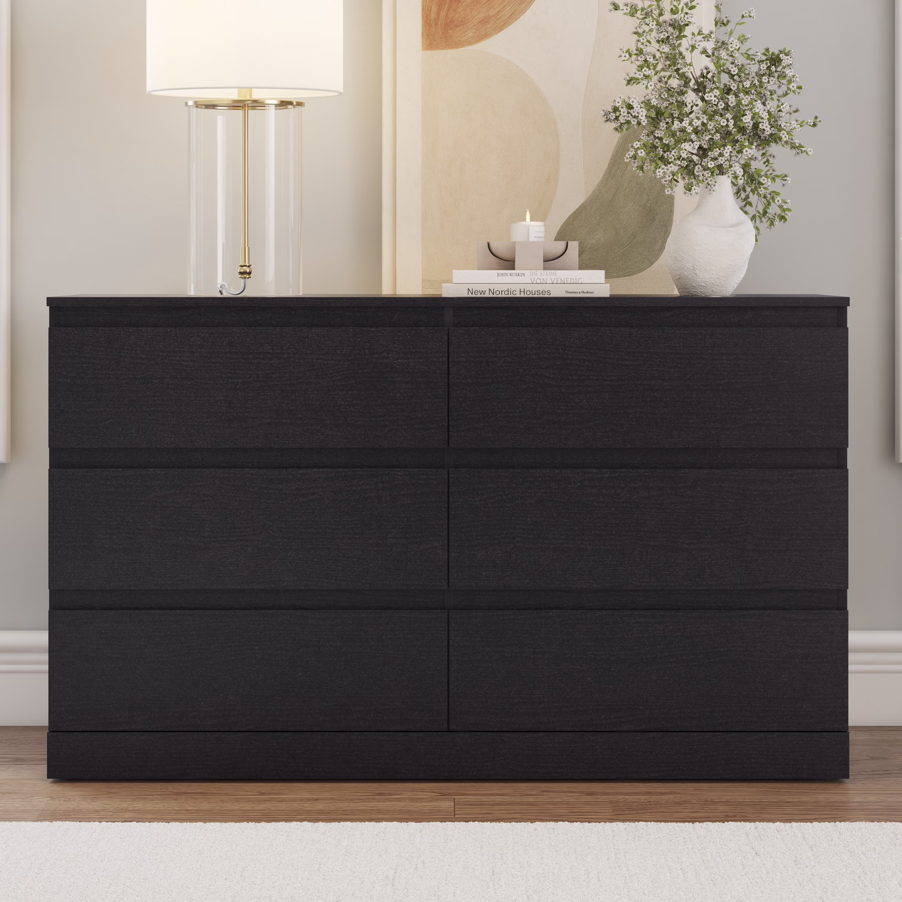 Brindle 6 Drawer Dresser, Gray Oak, by (Gray Oak) - Image 3
