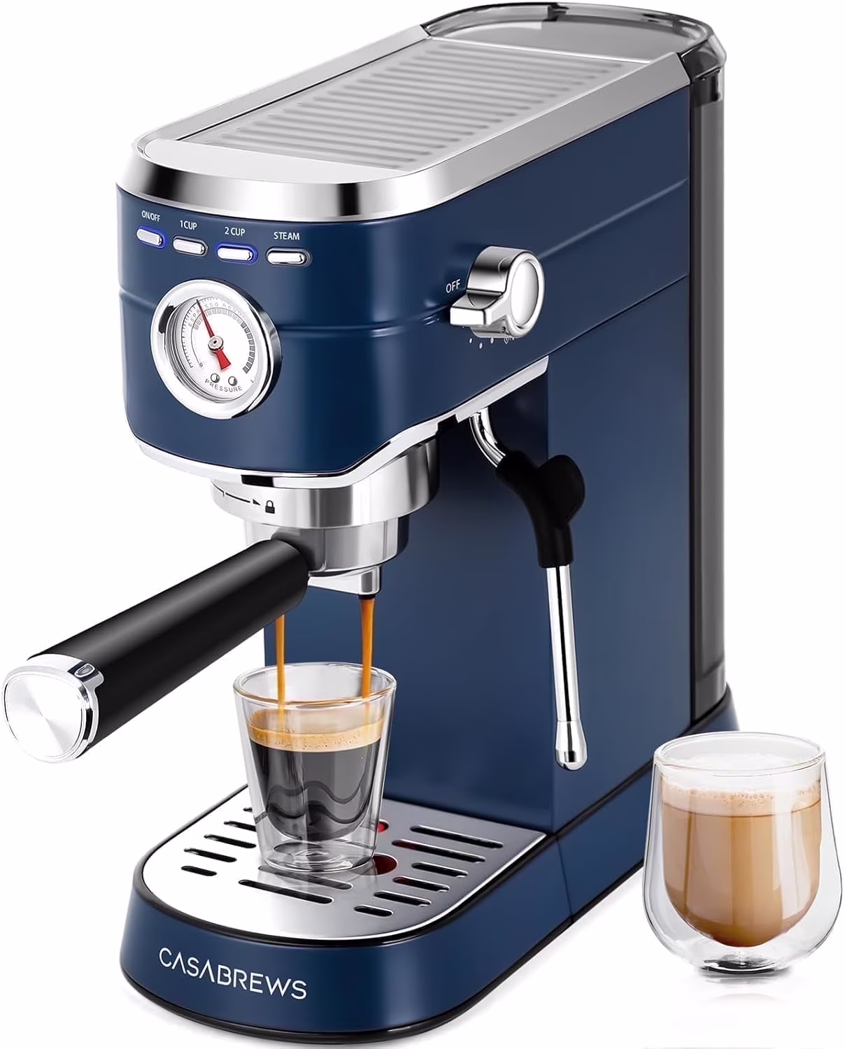 CM5418 20-Bar Espresso Machine and Coffee Maker, Silver(Silver) - Image 7