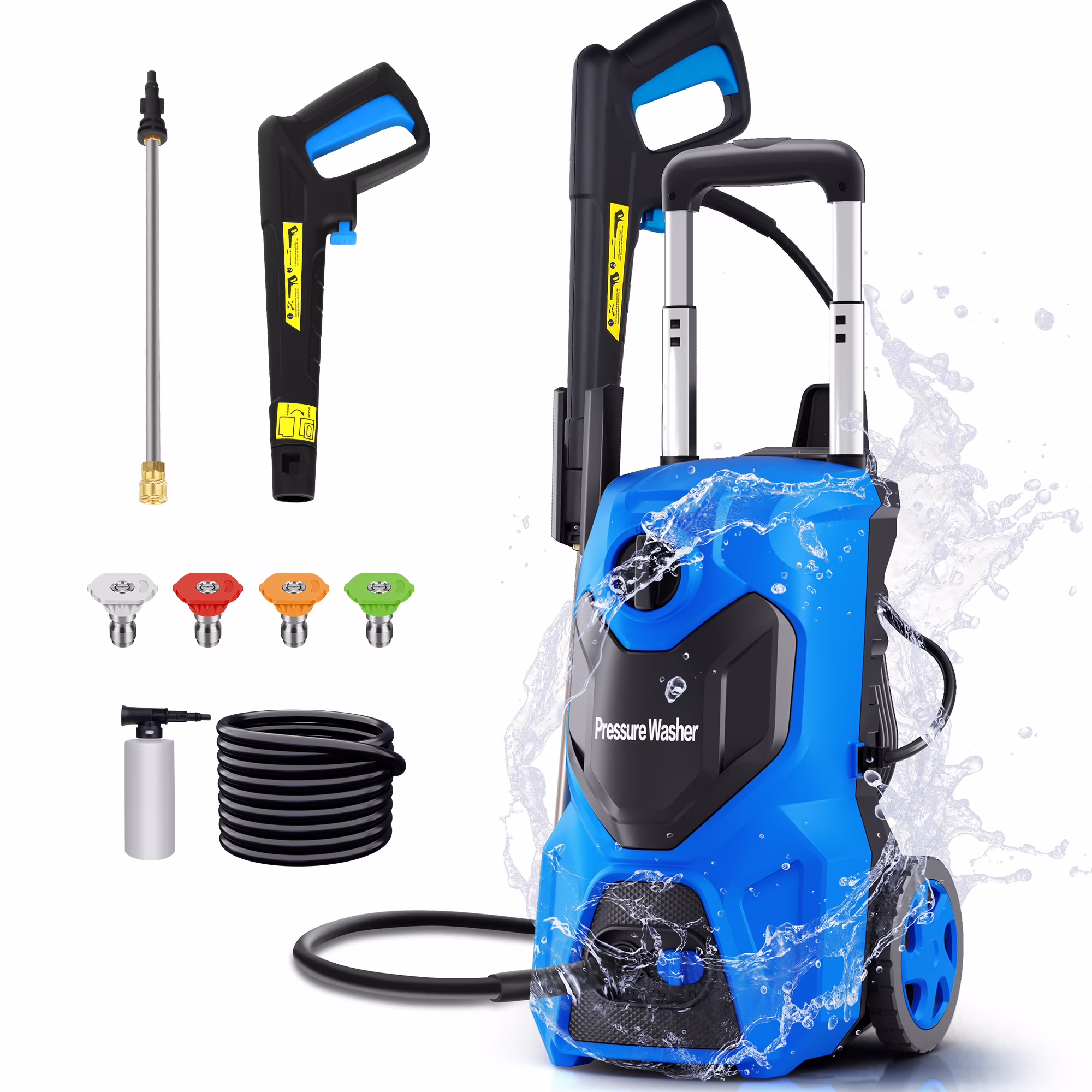 Electric Pressure Washer, 3800 PSI 2.6GPM Power Washer for Cars, Fences and Patios(3800PSI Green) - Image 7