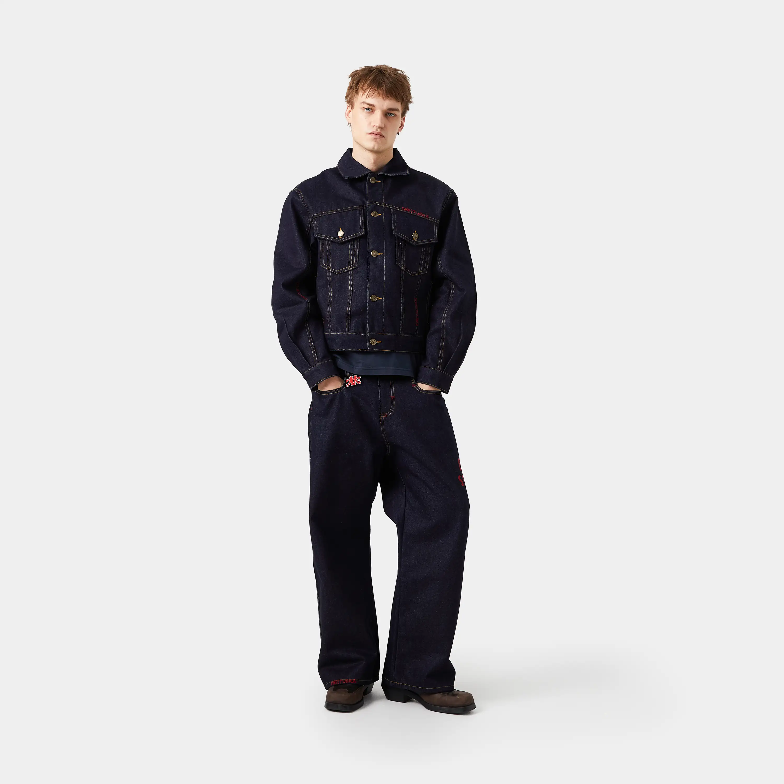 Frisona Raw Denim Baggy Jeans